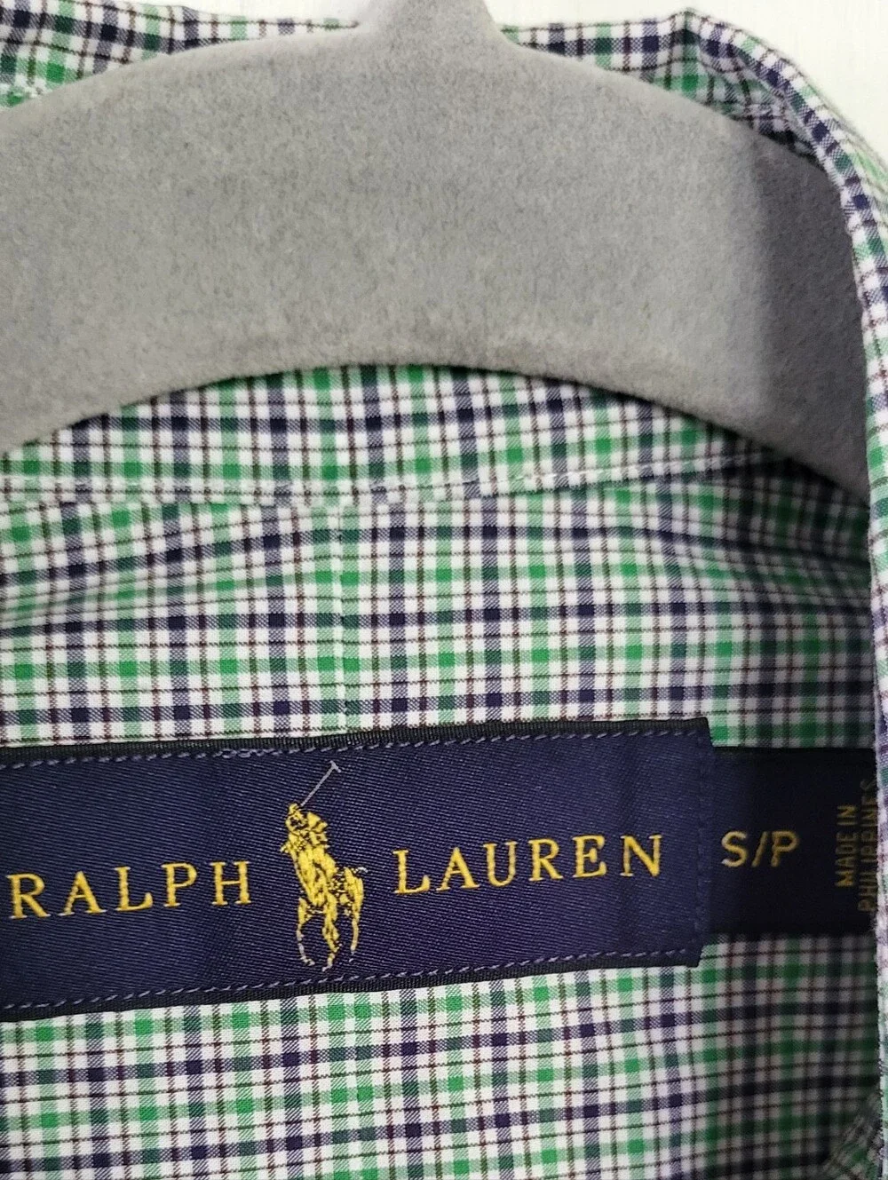Ralph Lauren Boys Plaid Button Down Long Sleeve Cotton Shirt